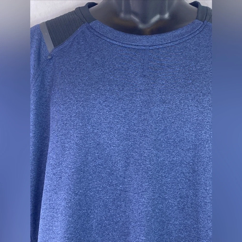 Spyder Active Mens Long Sleeve Shirt Pullover Athletic Blue Black Size XL - Picture 3 of 10